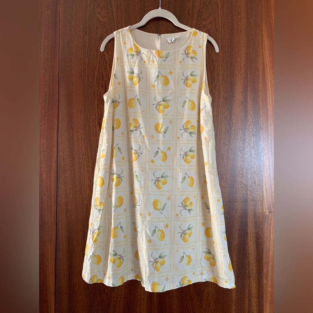Able Lemon Pattern Mini Dress - Picture 3 of 14